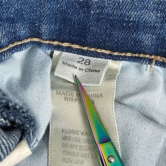 Chelsea and Violet color block raw edge skinny jeans - Women’s 28 - Picture 7 of 7